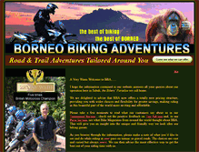 Tablet Screenshot of borneobikingadventures.com